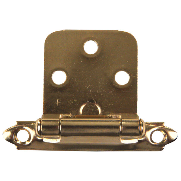 Jr Products JR Products 70585 Self-Closing Flush Mount Hinge - Antique Brass 70585